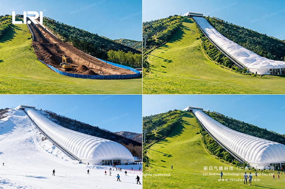气膜滑雪馆建设对比